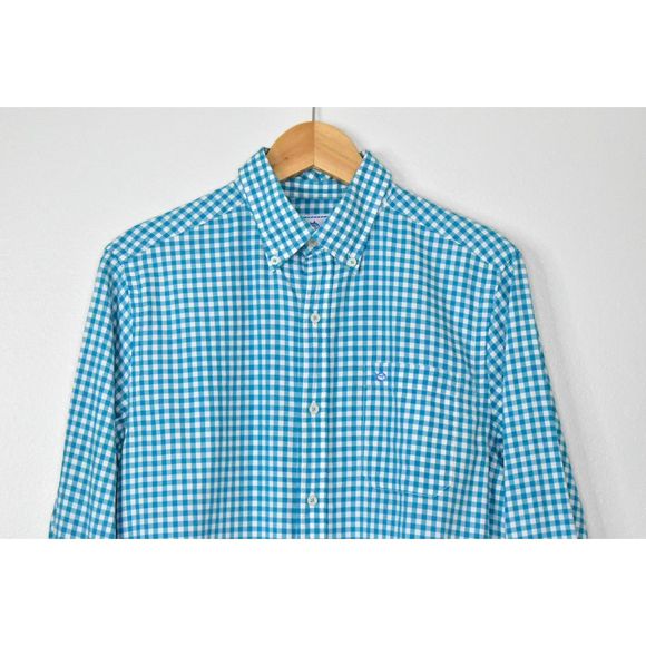 Southern Tide Trim Fit Shirt Men Size S Skipjack Long Sleeve Cotton Check Button - Picture 3 of 13